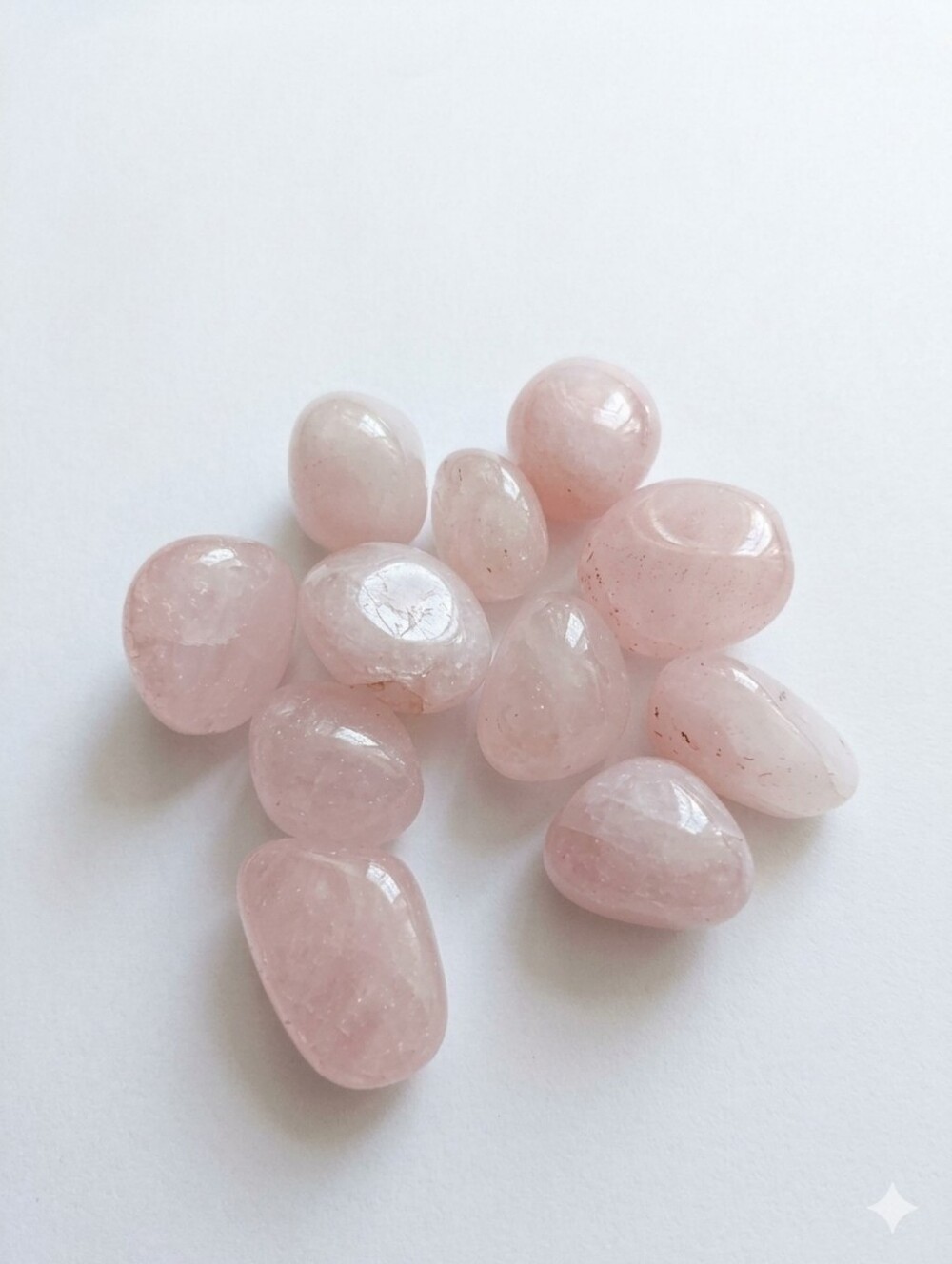 Polished Rose Quartz Tumbled Stones - Pink Home Accent
